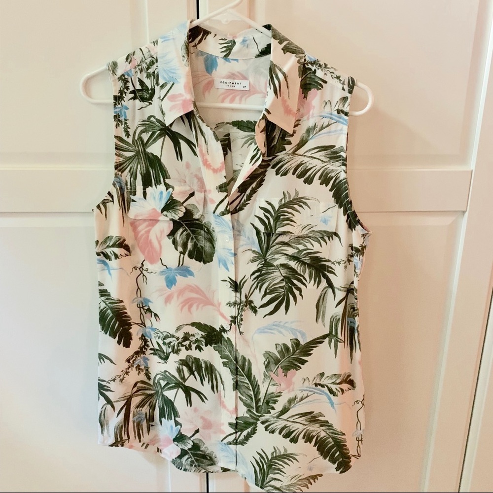 Equipment Slim Signature Blouse